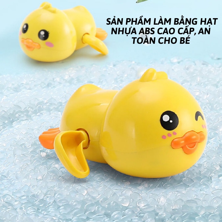 Vịt Bơi Vặn Cót - Đồ Chơi Nhà Tắm Dưới Nước thả bồn tắm Cho Bé Thích Thú Vận Động,Vui Chơi Giải Trí