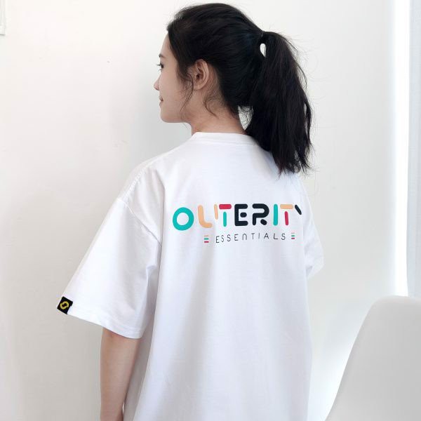 [Mã SKAMPUSHA8 giảm 8% đơn 300K] Áo thun Outerity Rainbow - White - ORT113 W | BigBuy360 - bigbuy360.vn