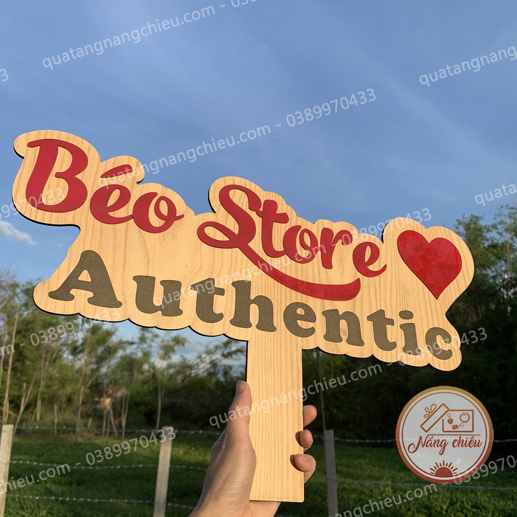 Bảng cầm tay dành cho shop bán hàng online _ Bảng hiệu xinh giá rẻ_ Bảng hiệu shop