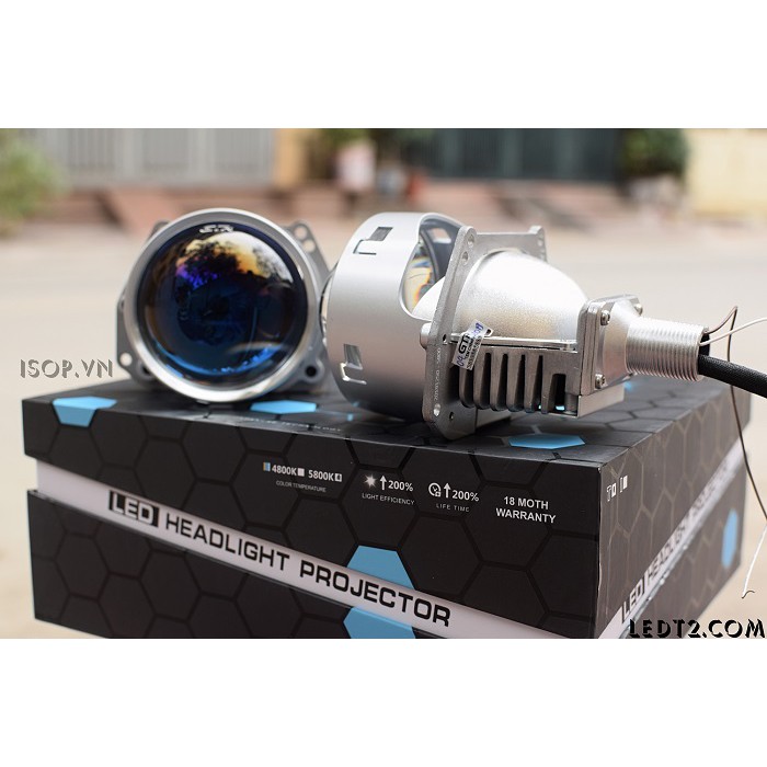 [LEDT2 ISOP] Gương cầu Bi LED GTR V3 [Số lượng: 1 cái] [Bảo hành 18 tháng]
