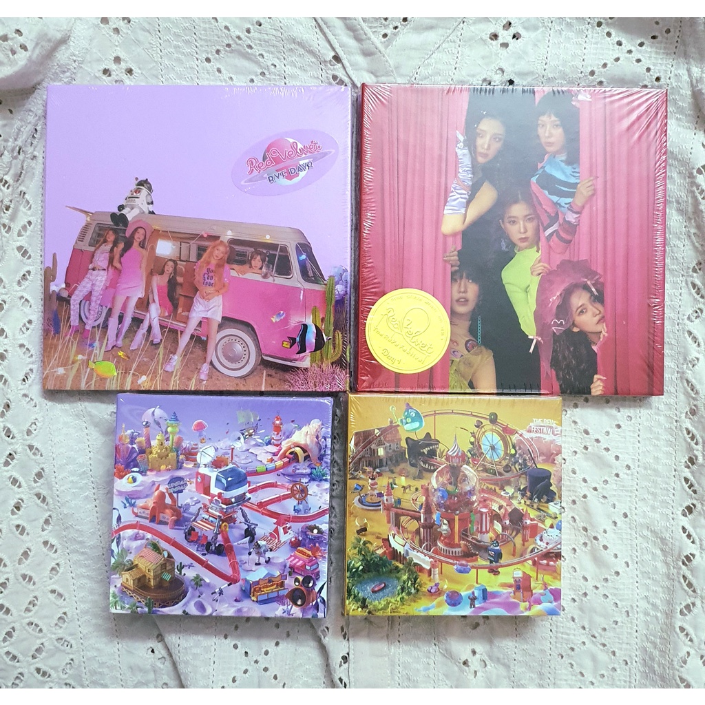 Ảnh official photocard Red Velvet Grooverhyme Wendy album Day 1 day 2 kihno Guidebook nguyên seal Reve festival card