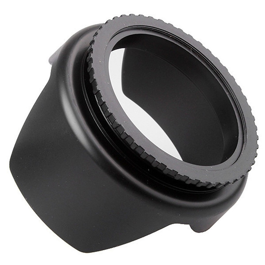 Lens hood 52mm 58mm 77mm vặn răng Cho Ống Kính Máy Ảnh