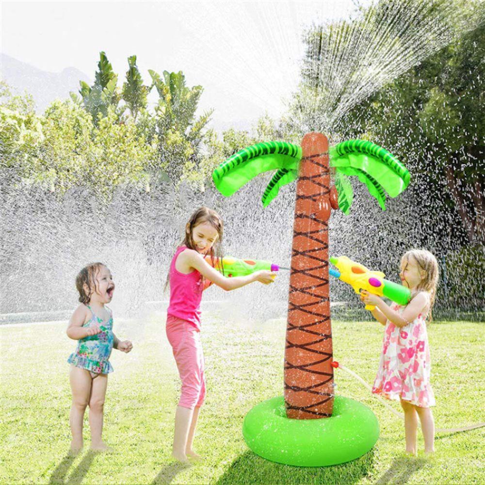 Cây Cọ Nhiệt Đới PVC Phun Nước Trang Trí Phông Nền Tiệc Bãi Biển