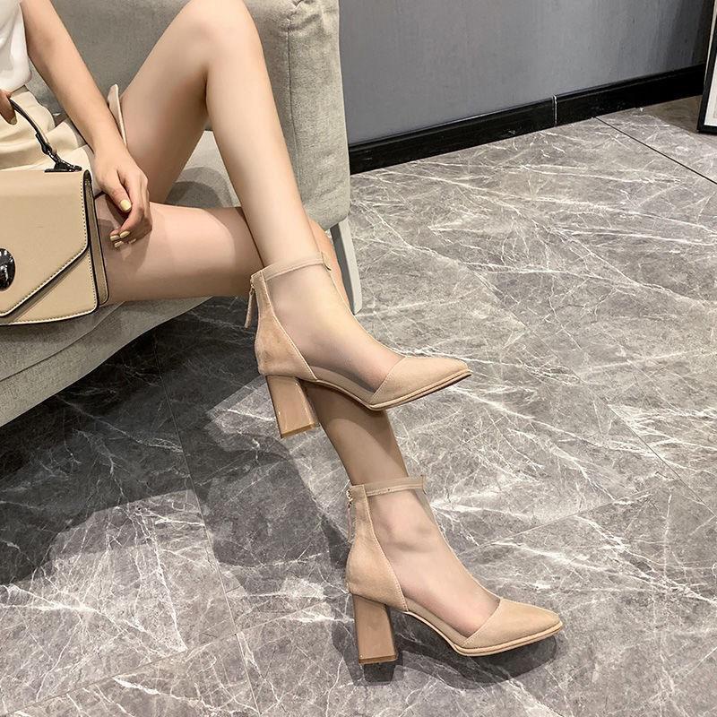 Giày bốt martin thiết kế mỏng phối lưới thoáng khí thiết kế thời trang mùa hè theo phong cách pháp cho nữ
