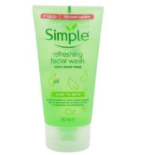 Sữa Rửa Mặt SIMPLE Kind To Skin Refreshing Facial Wash Dịu Nhẹ 150ml | BigBuy360 - bigbuy360.vn