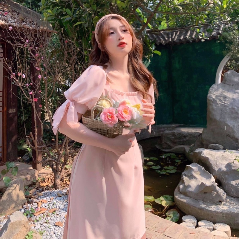 ÁO DÀI THIẾT KẾ MÀU HỒNG NHẸ NHÀNG