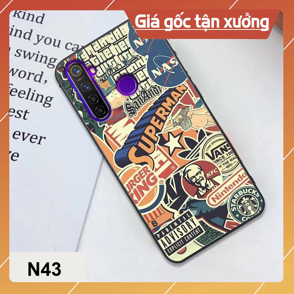 Ốp OPPO Realme 5 / Realme 5 pro in hình 3D gấu Brown , mickey siêu ngầu . Vỏ lưng OPPO in hình gấu đáng yêu cực