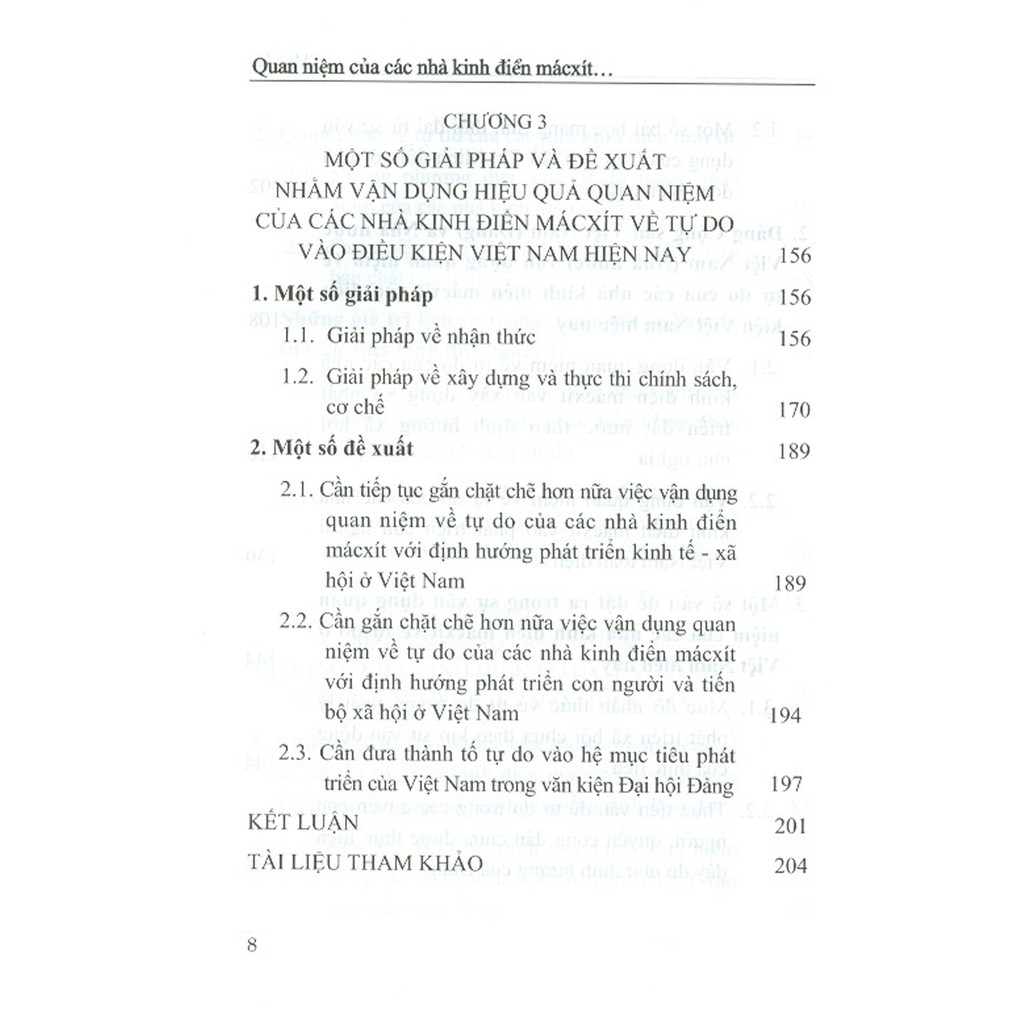 Sách - Quan Niệm Của Các Nhà Kinh Điển Mácxít Về Tự Do Và Sự Vận Dụng Ở Việt Nam Hiện Nay