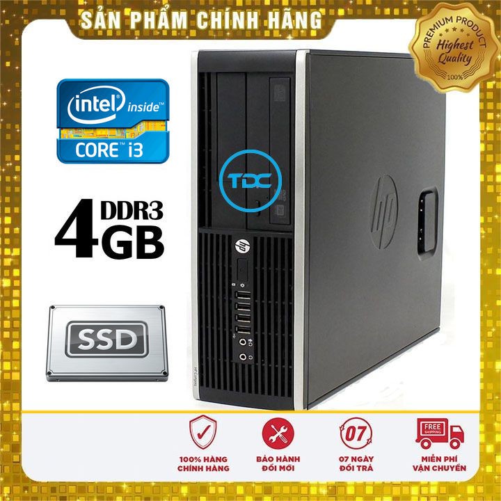 Cây máy tính văn phòng HP 6300 Pro i3 3220, ram 8GB, SSD 120GB. Bảo hành 12 tháng. Tặng usb thu wifi