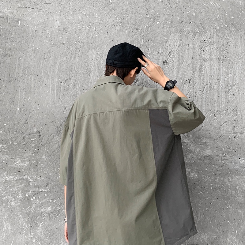 Áo Sơ Mi Tay Ngắn Thời Trang Dành Cho Nam áo sơ mi nam form rộng unisexáo sơ mi nam form rộng hàn quốc áo dài tay retro áo sơ mi nữ