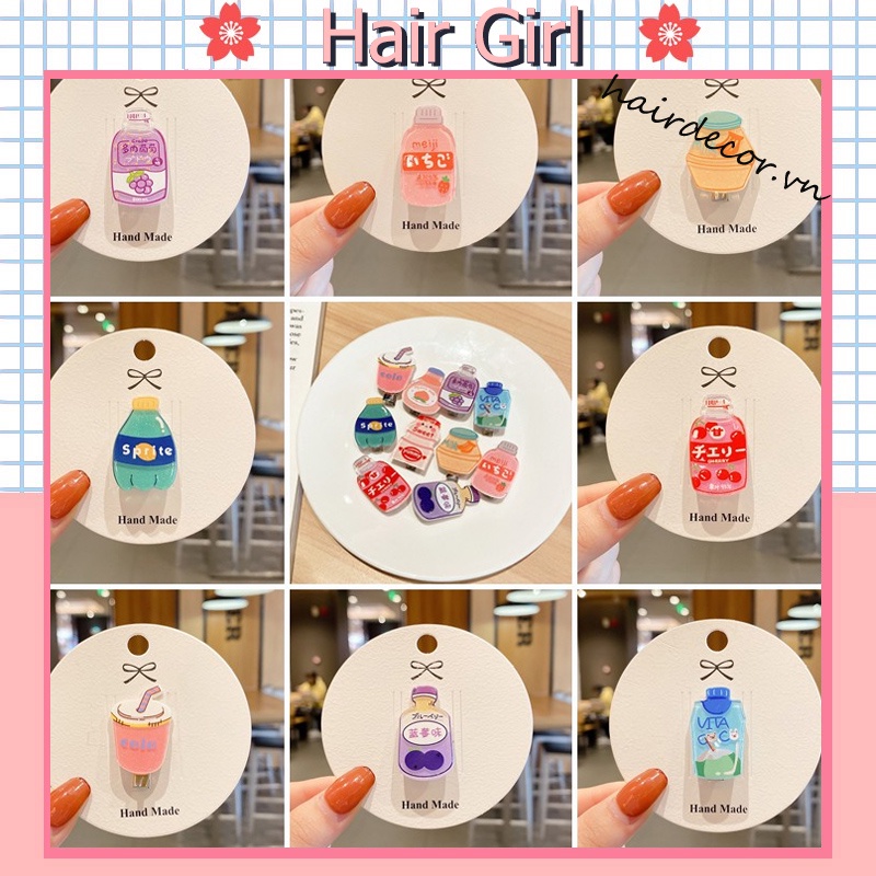 Kẹp tóc đơn giản phong cách Hàn Quốc thời trang dành cho bé gái