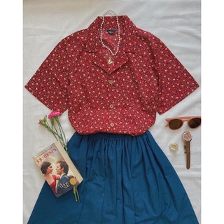 Chân váy xanh