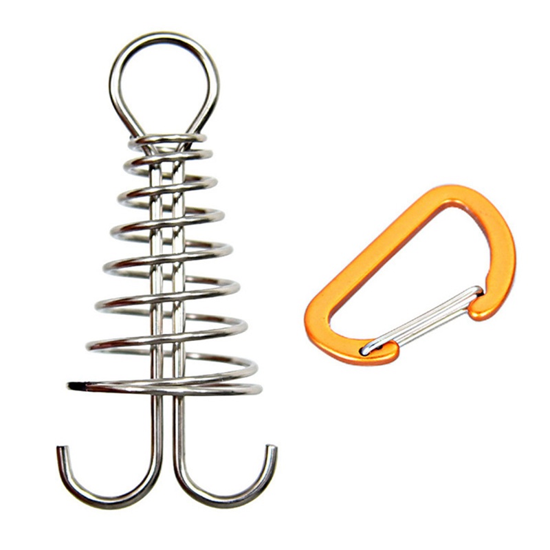 Set 10 Móc Lò Xo Hình Bạch Tuộc Dạng Xoắn Tiện Dụng Khi Đi Cắm Trại