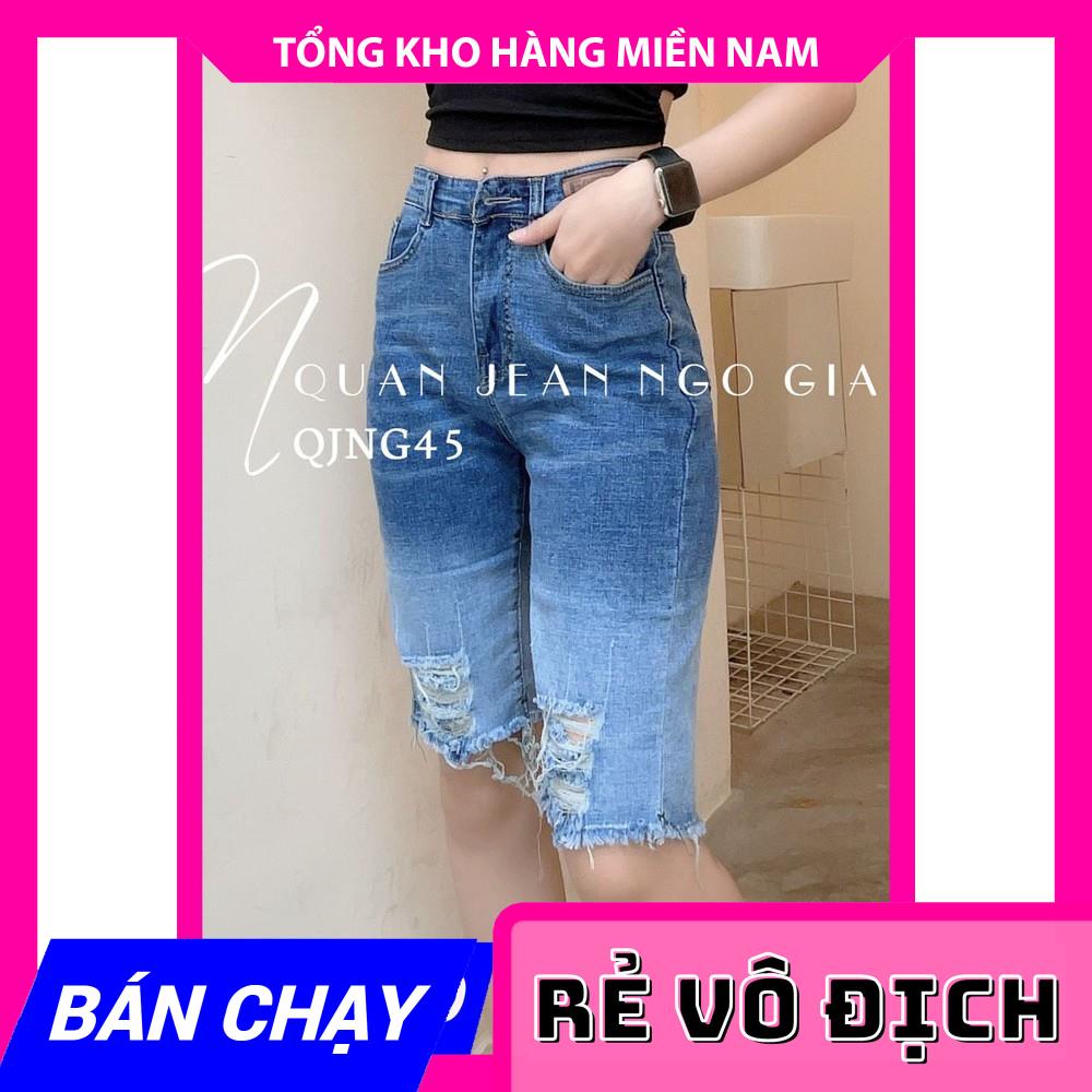 QUẦN JEAN NGỐ GIÃN QJNG45 ⚡ẢNH THẬT⚡ QUẦN LỬNG NỮ ⚡ QUẦN NGỐ RÁCH ⚡ QUẦN LỬNG MÀU PHỐI