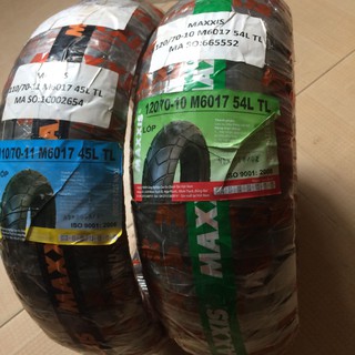Lốp/vỏ xe máy không săm Maxxis 110/70-11