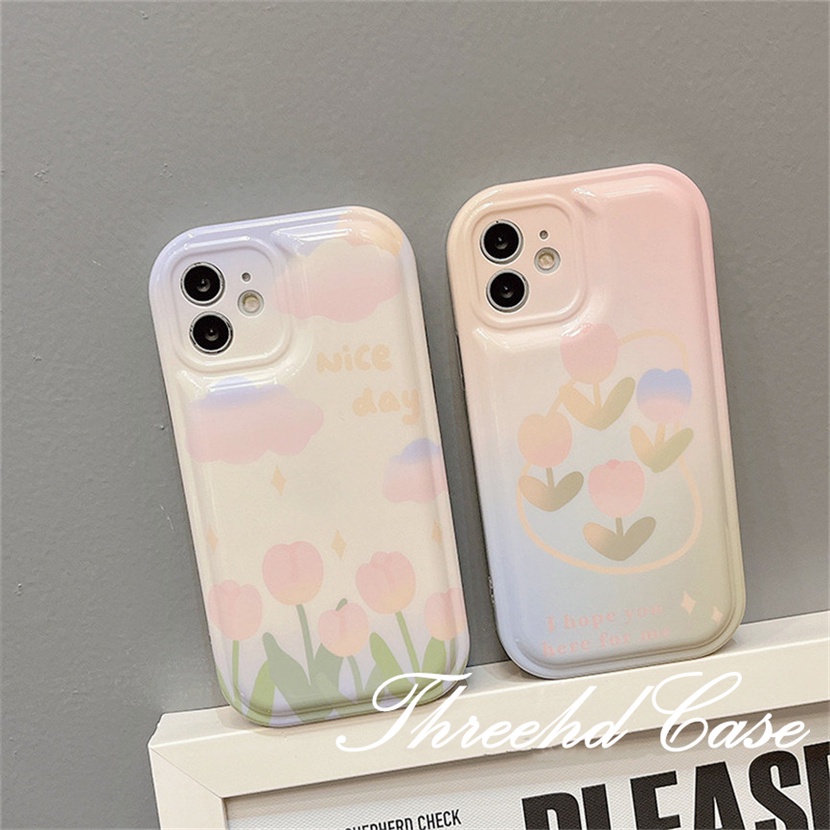 Ốp Điện Thoại TPU Mềm Đệm Khí Chống Rơi In Hoa Đơn Giản Cho iPhone 14 13 12 11 Pro Max SE 2020 X Xr Xs Max 8 7 6 6s Plus