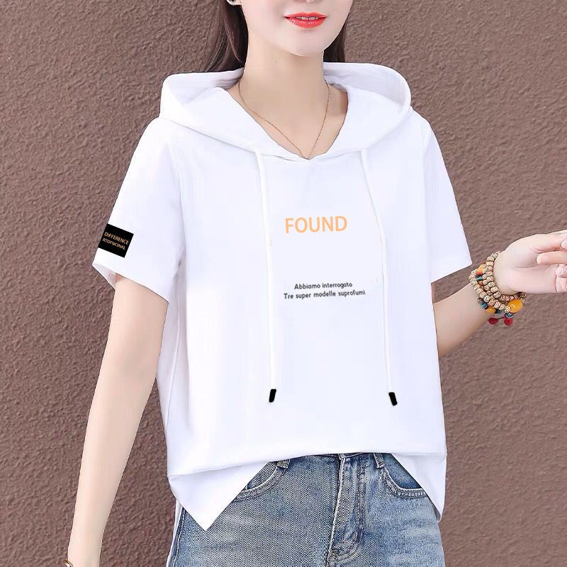 Áo Hoodie Ngắn Tay Mẫu 2021 Theo Phong Cách Hàn Quốc Dành Cho Nữ