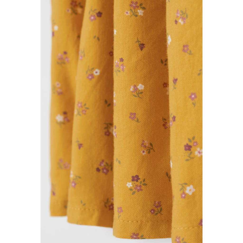 Váy dài tay cánh tiên hoa vàng HM H&M _hàng chính hãng authentic