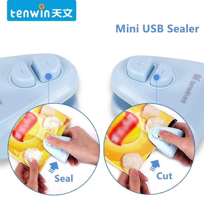 Máy Hàn Miệng Túi Nhựa Mini Cầm Tay Có Cổng Sạc USB Sử Dụng Tại Nhà