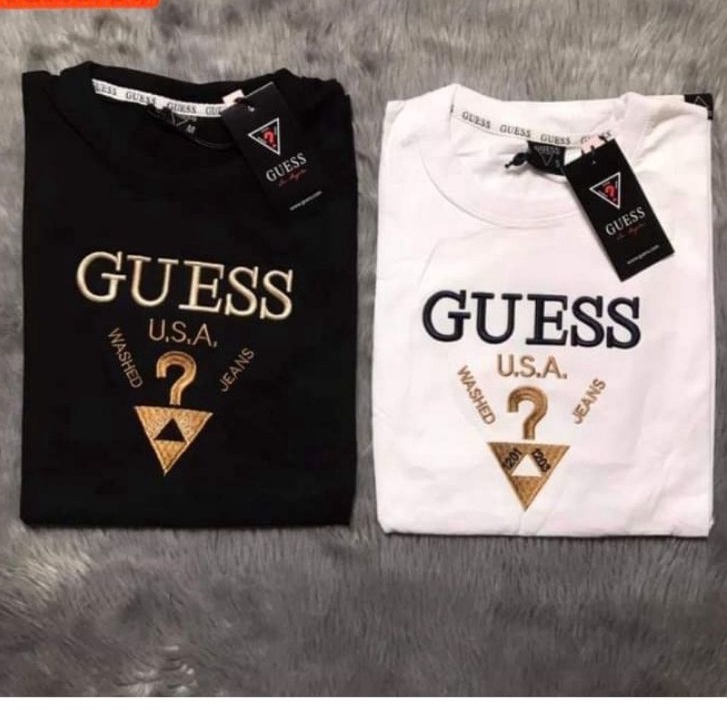 Áo Thun Tay Ngắn In Chữ GUESS Thời Trang Mùa Hè Mới Cho Nam Và Nữ