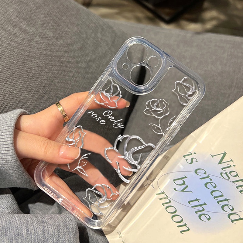 Ốp Điện Thoại TPU Acrylic Trong Suốt Chống Sốc Cho iPhone 11 Pro Max 13 Pro 12 Pro XS Max XR X 8 Plus 7 Plus SE 2020 2022