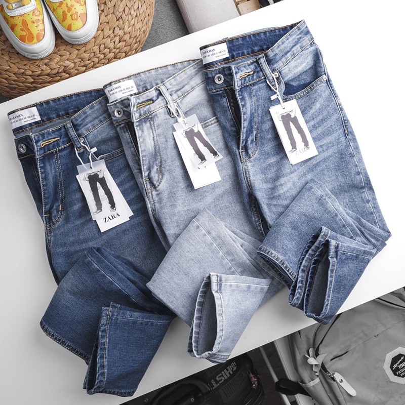 Quần jean nam cao cấp slim fit 3 màu VNXK | BigBuy360 - bigbuy360.vn