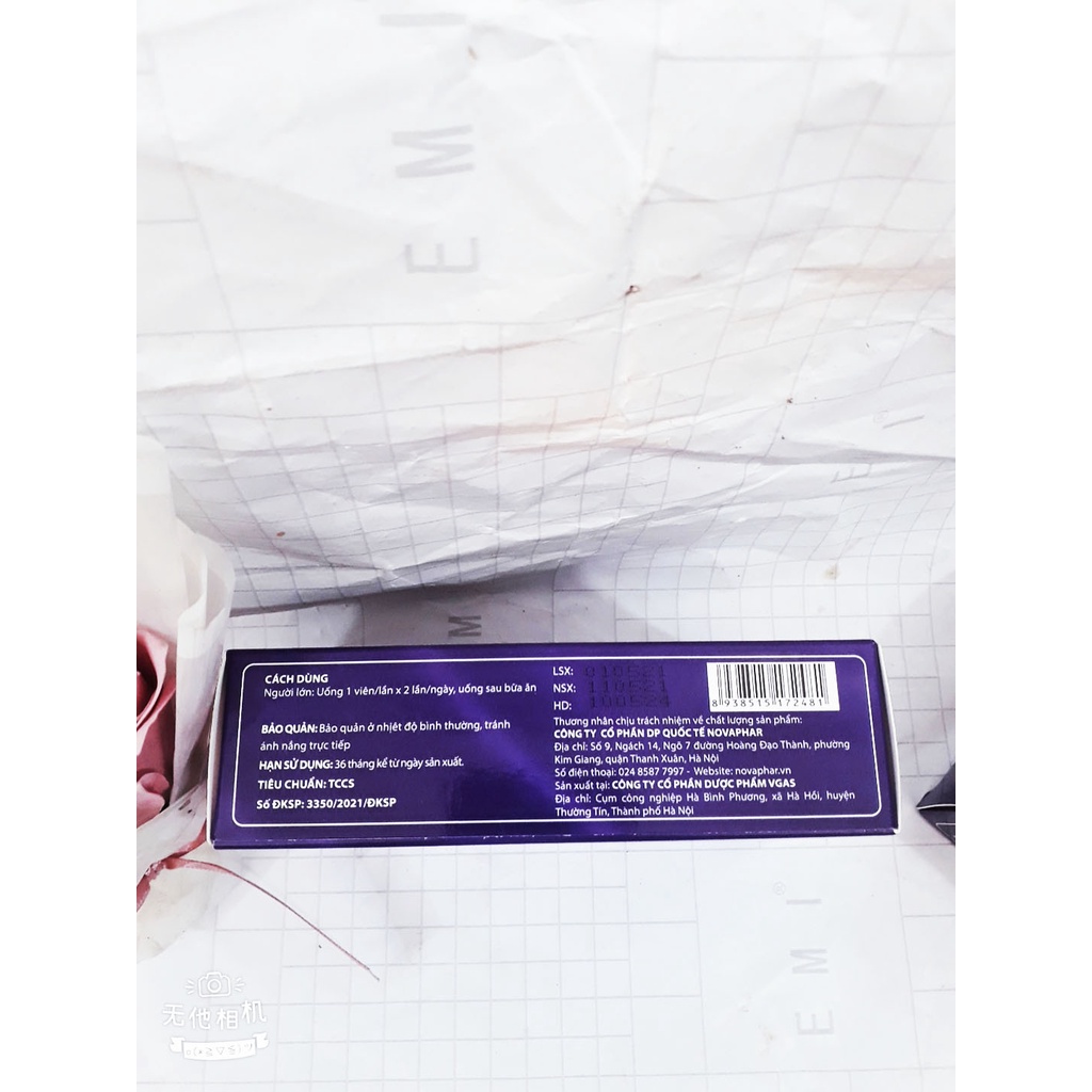 Viên uống BIOTIN SKIN, giúp làm đẹp da, hạn chế sạm da, lão hóa da; giúp tóc, móng chắc khỏe