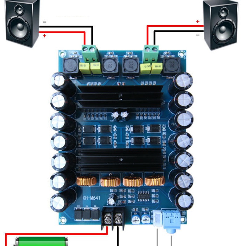 Bảng Mạch Khuếch Đại Âm Thanh Kỹ Thuật Số 2 Kênh XH-M641 TPA3116D2 G2-010 Trọng Lượng Nhẹ