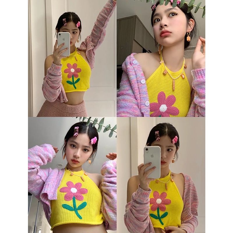 Áo Dệt Kim Không Tay Thời Trang Mùa Hè Dành Cho Nữ