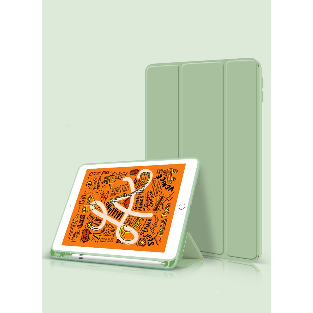 Bao Da Cover Cho Ipad Mini 4 Mini 5 2019 Có Khe Cho Pencil Hỗ Trợ Smart cover