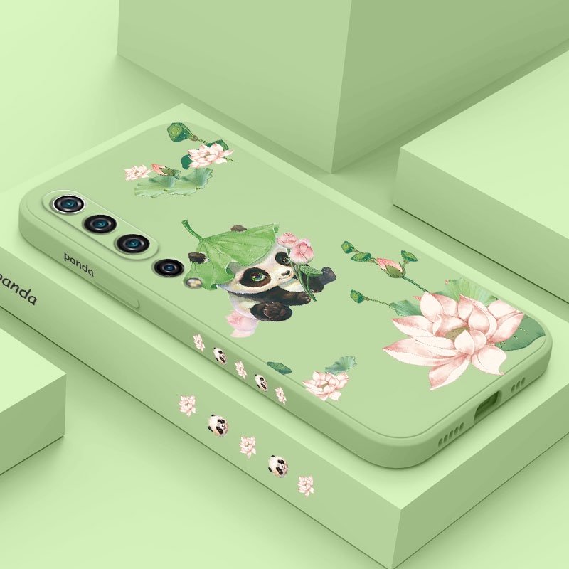 Ốp Điện Thoại Silicon Dẻo Họa Tiết Gấu Trúc Dễ Thương Cho Xiaomi Mi 10 Pro Lite 10S 9 8