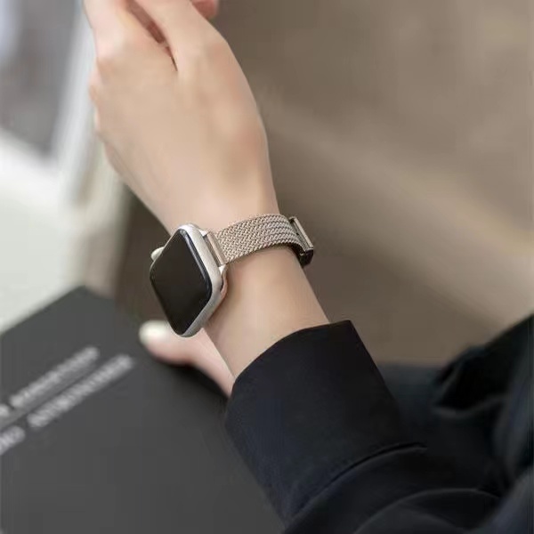 Dây Đeo Bằng Thép Không Gỉ Cho Đồng Hồ Thông Minh Apple Watch Band 7 6 SE 5 4 44mm 42mm Series 2 3 38mm 40mm