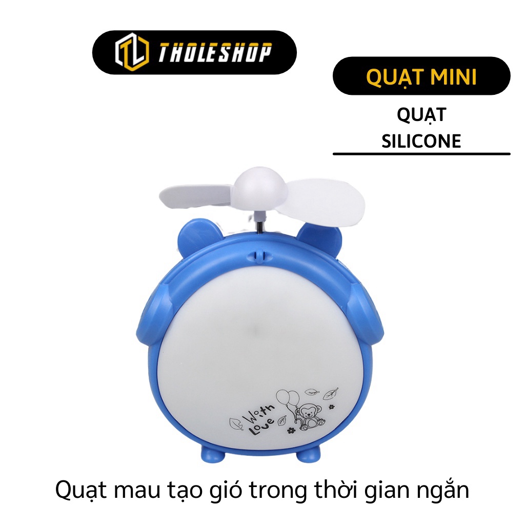 [SGD] Quạt Mini Để Bàn - Quạt Mini Hình Thú Dễ Thương, Không Gây Ồn, Có Đèn Ngủ Sạc USB 7358