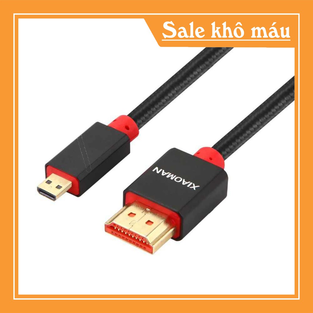 Dây Cáp HDMI XIAOMAN 1.5M (Xả Kho) Dây cáp HDMI Chất Lượng Cực Tốt. Dây Bọc Dù Siêu Bền.DHG1 .c