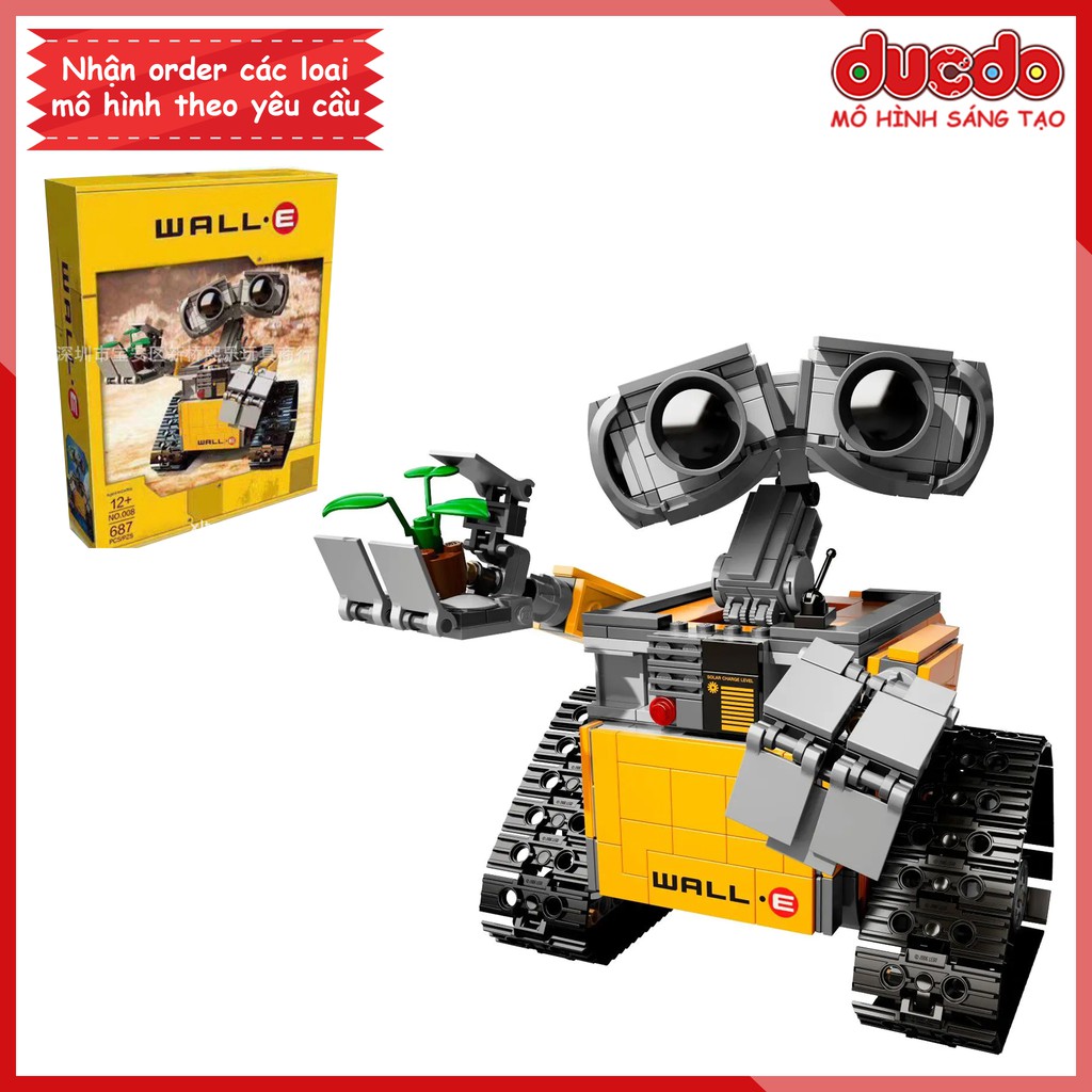 008 - 90101 Lắp ghép Người máy Disney Wall E - Đồ chơi Xếp hình Mô hình Ideas 21303 LEPIN 16003