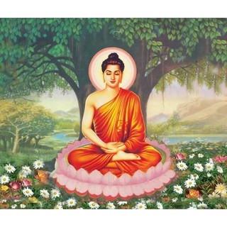 Tranh đính đá 5D , Tranh Phật THÍCH CA MAU NI đính full đá