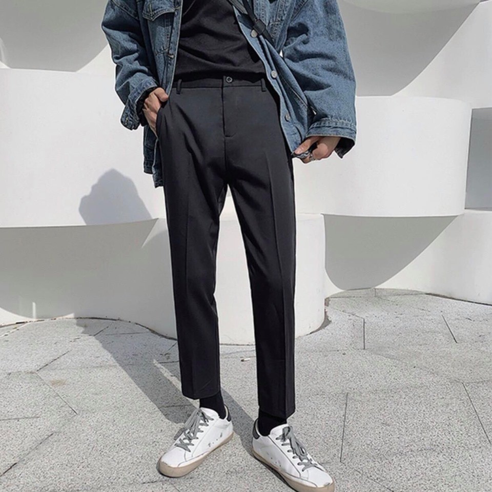 Quần tây nam ống suông đen xám be unisex - Quần âu nam đẹp lưng cao cao cấp Hàn Quốc công sở năm 2020 | Valu Store | BigBuy360 - bigbuy360.vn