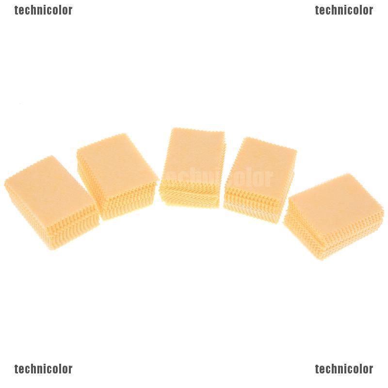 Set 100 Khăn Lau Màn Hình LCD / Điện Thoại / Máy Tính Bảng Bằng Sợi Microfiber Màu Vàng