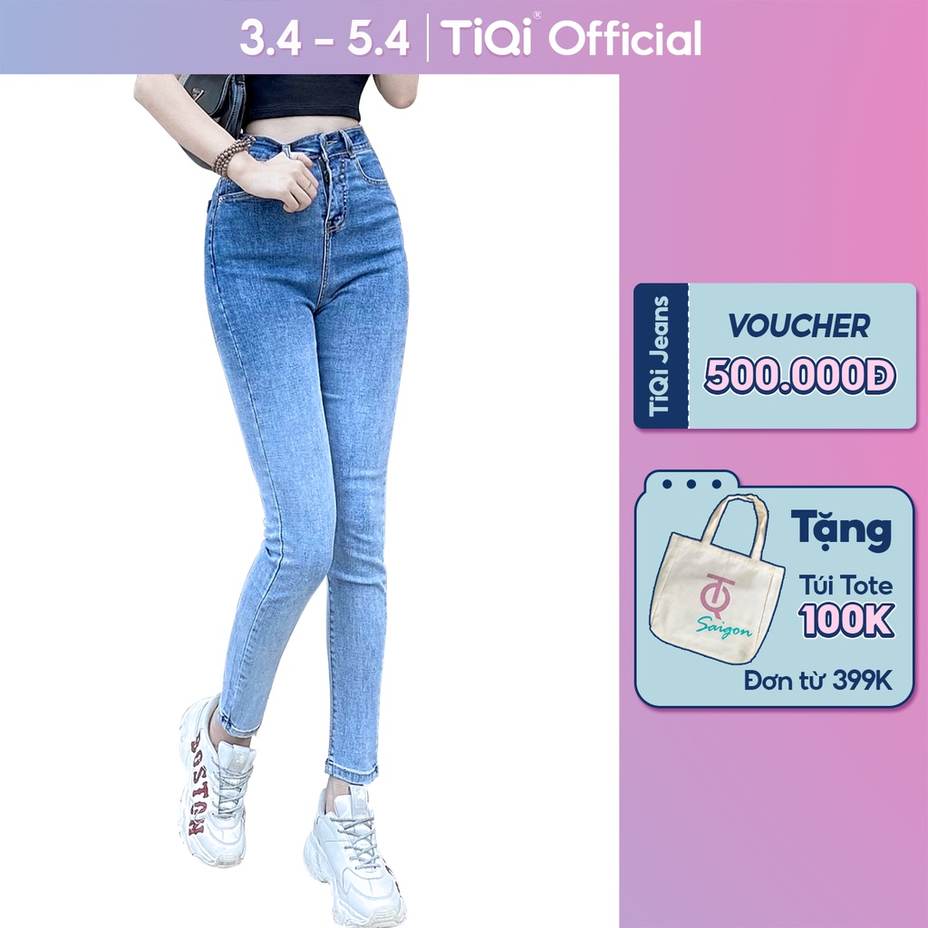 Quần Jean Nữ Skinny Lưng Cao Form Ôm Màu Ombre TiQi Jeans G1-01