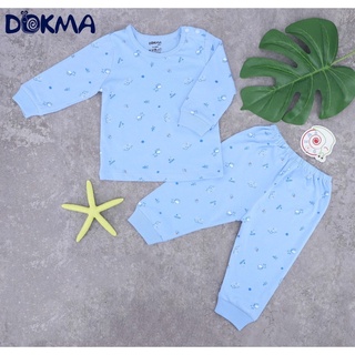 [Mã BMLT30 giảm đến 30K đơn 299K] DB533 Bộ quần áo cài vai dài tay Dokma (6 - 18M)