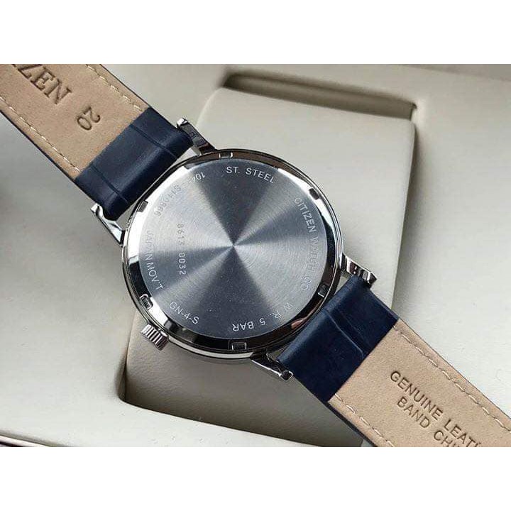 [INBOX TRẢ GIÁ] Đồng hồ Nam chính hãng Citizen BE9170-05L Mặt xanh biển-Máy Pin Quartz-Dây da xanh cao cấp-Size 39mm