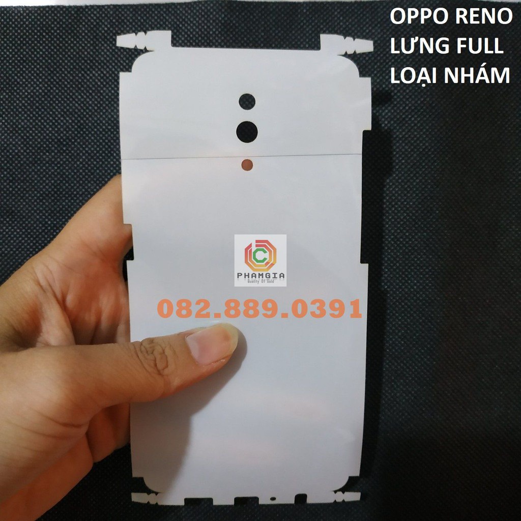 Dán PPF bóng, nhám cho oppo f11 /a9 2020/a5 2020/oppo reno màn hình, mặt lưng, full lưng viền siêu bảo vệ