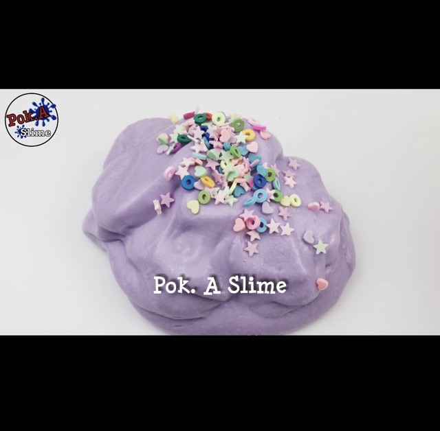 Slime Purple Pop - chất Thick Glossy &amp; Jumbo Floam