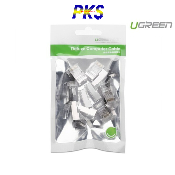 Túi 10 Hạt Bấm Mạng RJ45 Cat 6 Bọc Nhôm Ugreen 20333 - 20333