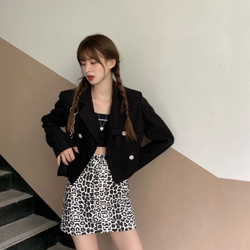 Jiashucheng Áo Khoác Vest Tay Dài Dáng Rộng Thời Trang Cao Cấp Cho Nữ