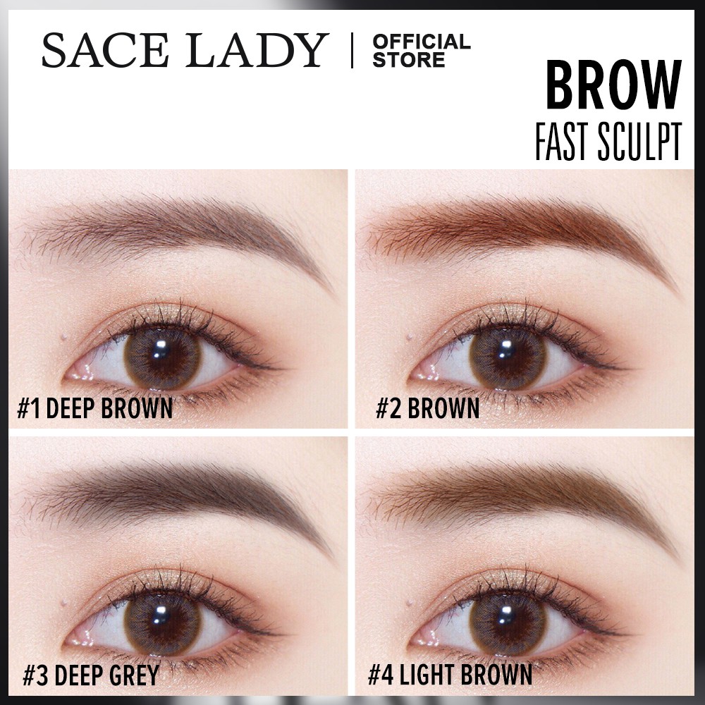Bút chì kẻ lông mày SACE LADY siêu mịn trang điểm mắt chống nước lâu trôi 2 trong 1 0.12g/0.001Oz | BigBuy360 - bigbuy360.vn