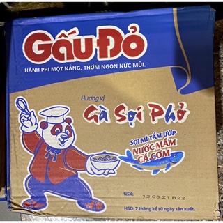 Mì gấu đỏ gà sợi phở thùng 30 gói
