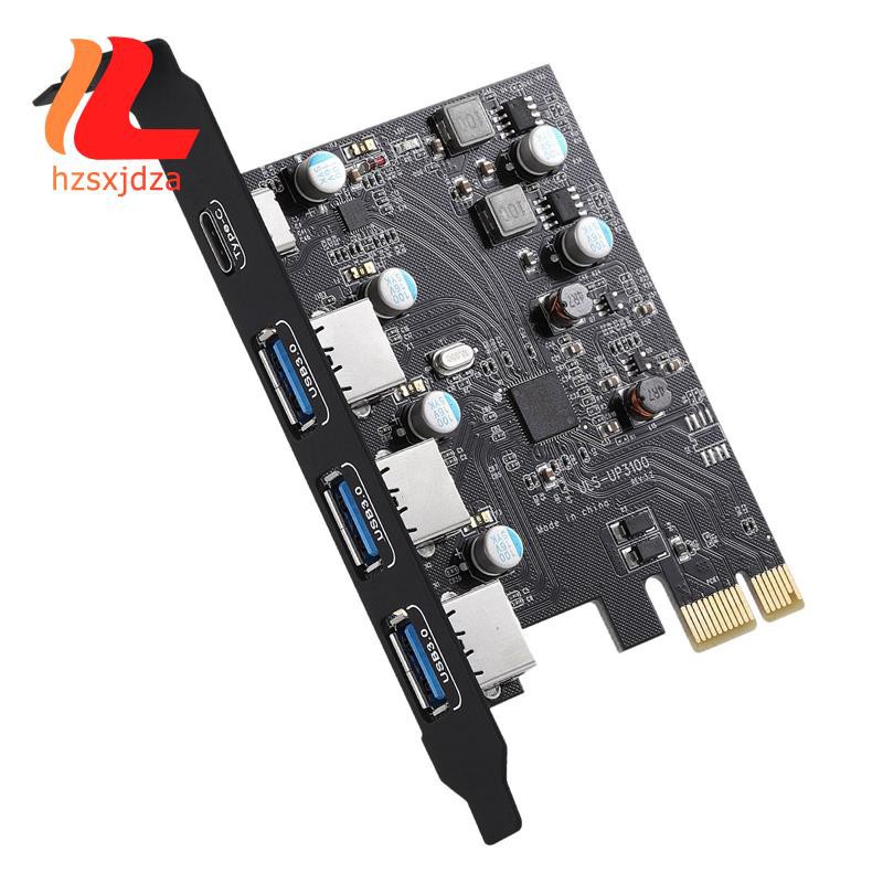 Thẻ Mở Rộng Pci-E Sang Usb 3.0 + Type C 3 Cổng