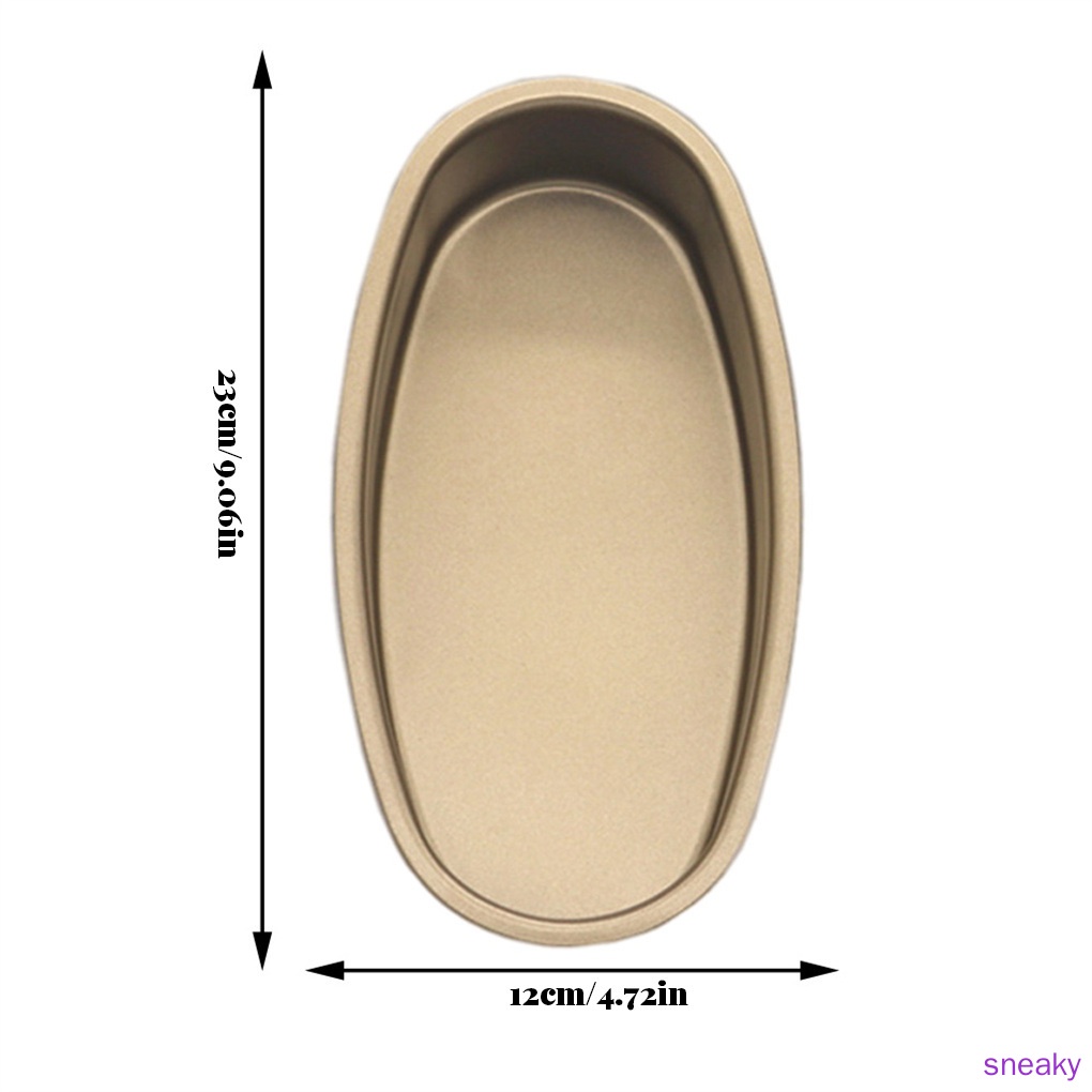 Khuôn làm bánh hình oval bằng thép carbon chống dính tiện dụng cho nhà bếp