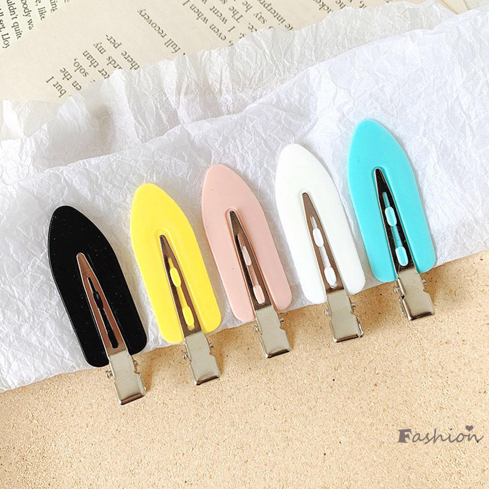 Set 4 Kẹp Tóc Không Uốn Cong Cố Định Tóc Mái Dùng Khi Trang Điểm / Rửa Mặt MP Dành Cho Nữ